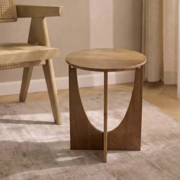 Beistelltisch Holz (H50 cm) Arcola Braun