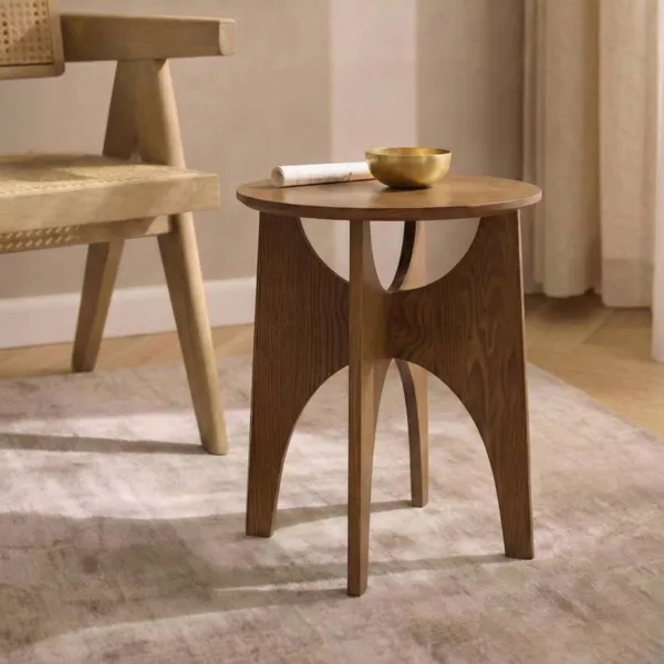 Table d'appoint bois (H50 cm) Ossia Marron