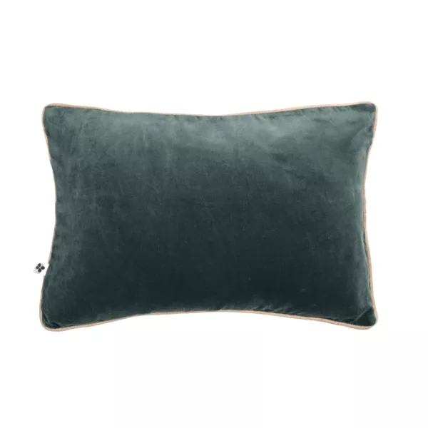 Coussin rectangulaire velours de coton (40 x 60 cm) Victor Gris ardoise