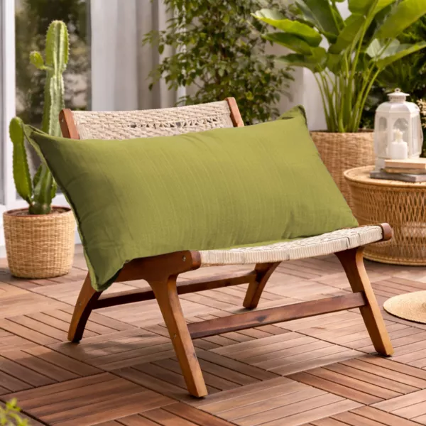 Udendørs rektangulær pude (50 x 80 cm) Sunset Oliven Grøn