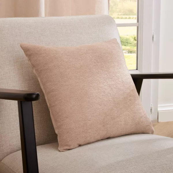 Pude i boucl� (40 x 40 cm) Ava Beige