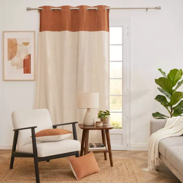 Rideau bouclette (140 x 240 cm) Ava Camel