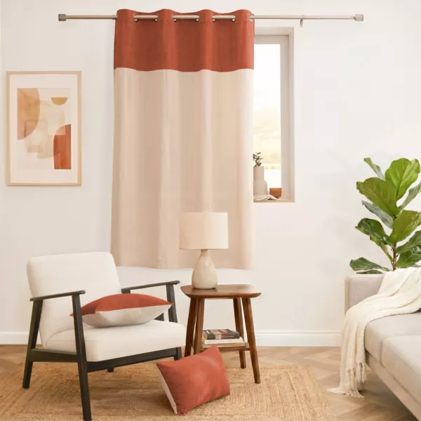 Tenda boucl� (140 x 180 cm) Ava Terracotta