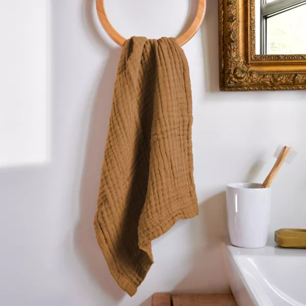 Musselin-Handtuch (30 x 50 cm) Ga�a Camel