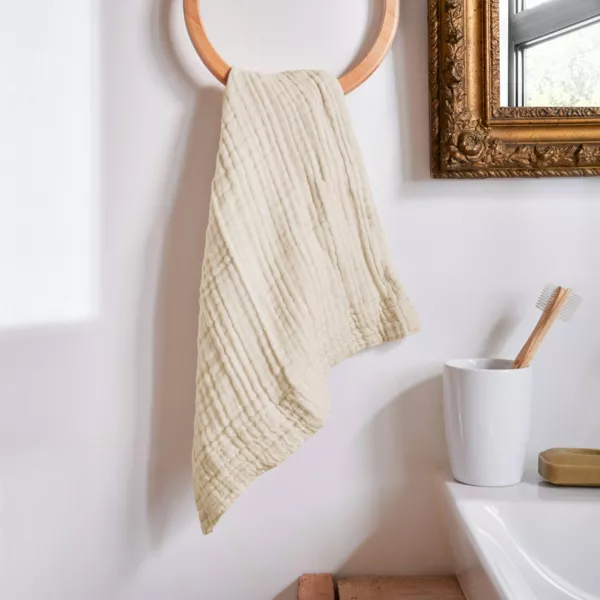 Musselin-Handtuch (30 x 50 cm) Ga�a Beige
