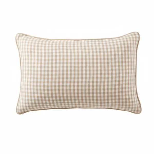 Cuscino rettangolare in garza di cotone (40 x 60 cm) Ga�a vichy Corda