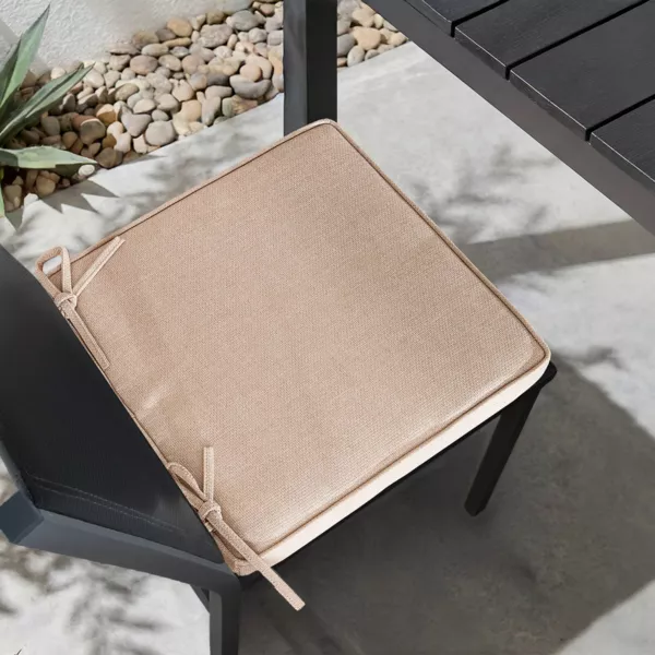 Coussin de chaise ext�rieur carr� (40 x 40 cm) Edena Luxe Beige