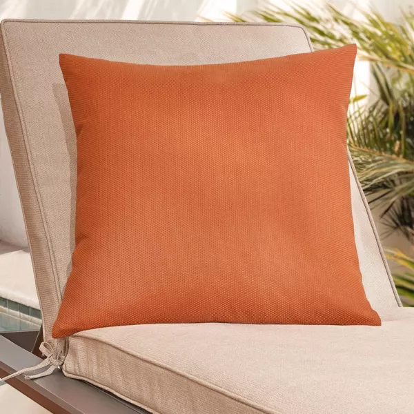 Coussin extérieur carré (50 x 50 cm) Edena Luxe Orange