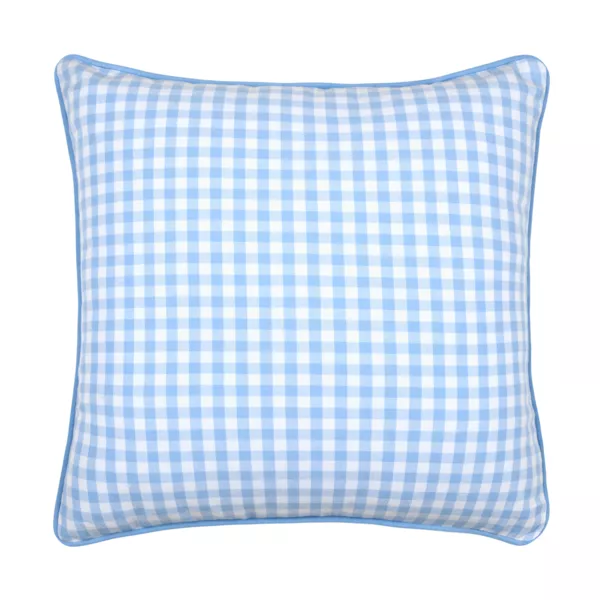 Coussin carr� coton (45 x 45 cm) Bardot Bleu