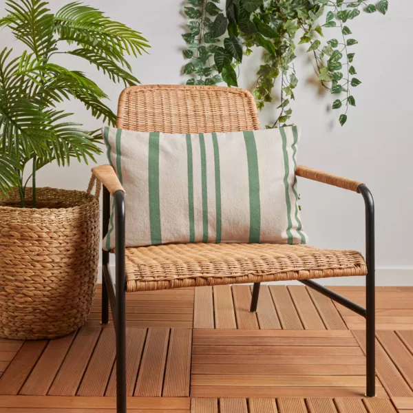 Rechteckiges Outdoor-Kissen (60 x 40 cm) Nautira Gr�n