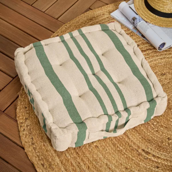 Cuscino da terra quadrato per esterni (45 x 45 cm) Nautira Verde
