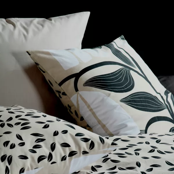 Pudebetræk i firkantet percale (63 x 63 cm) Joyna Beige