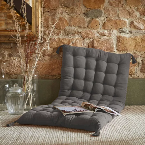 Materassino da pavimento in cotone (60 x 120 cm) Gaia Granito Grigio
