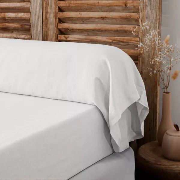 Gewaschener Leinen Kissenbezug (L185 cm) Louise Wei�