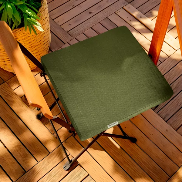 Coussin de chaise ext�rieur carr� (40 x 40 cm) Sunset Vert kaki