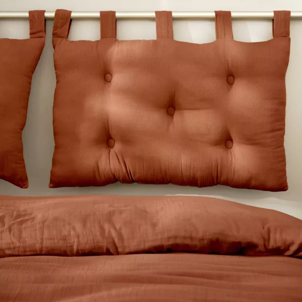 Testiera garza di cotone (80 x 50 cm) Ga�a Terracotta