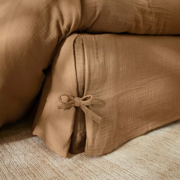 Boxspring hoes Katoengaas (160 x 200 cm) Ga�a Camel