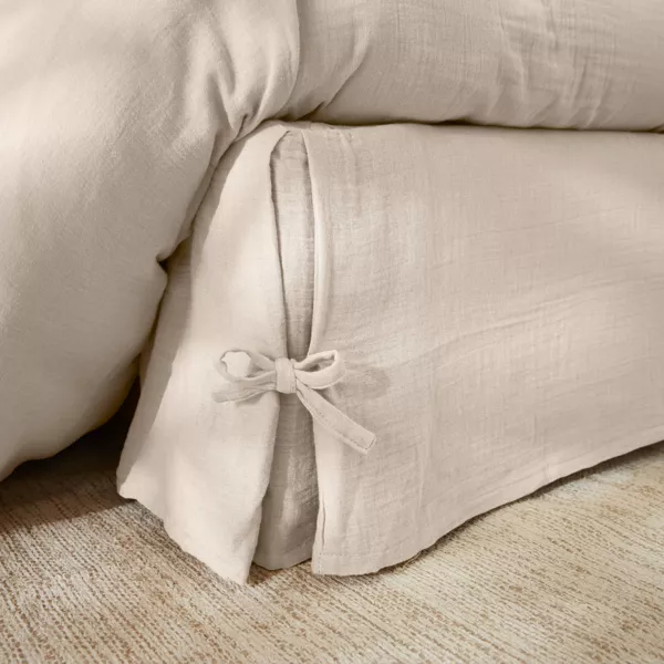 Boxspring hoes Katoengaas (140 x 190 cm) Ga�a Beige