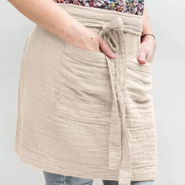 Keukenschort met zak Katoengaas Ga�a Beige