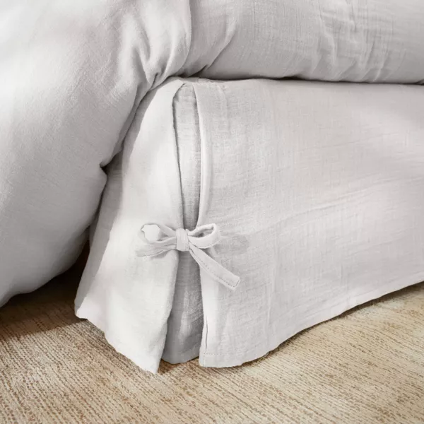 Cubre -somier Gasa de algod�n (90 x 190 cm) Ga�a Gris nube