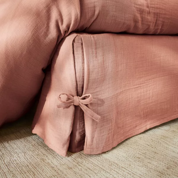 Mantovana garza di cotone (140 x 190 cm) Ga�a Rosa pesca