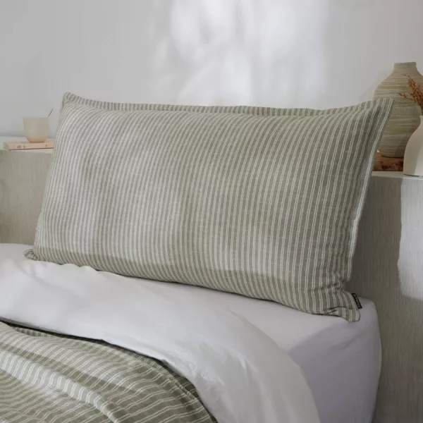 Coussin rectangulaire coton textur� (55 x 110 cm) Alice Vert