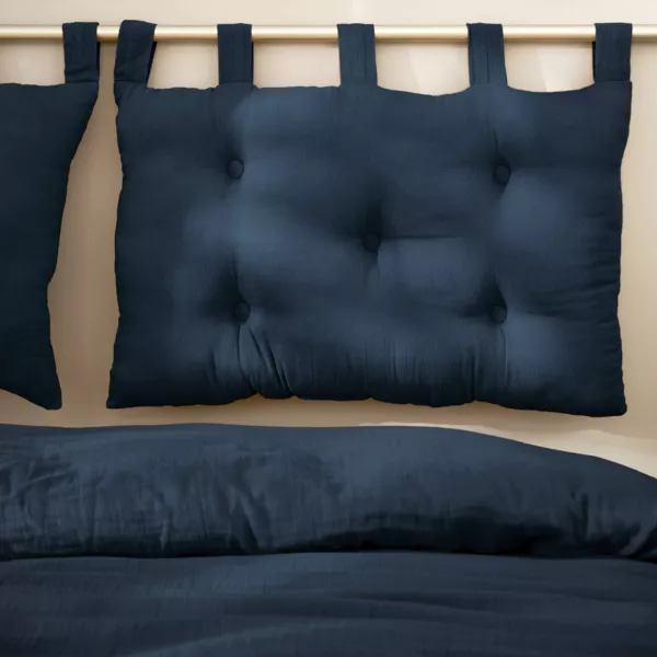 Testiera letto garza di cotone (80 x 50 cm) Ga�a Blu notte