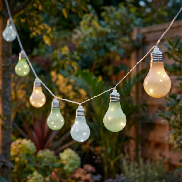 Guirnalda solar luminosa 50 LED (4,5 m) Parpadeante Multicolor suave