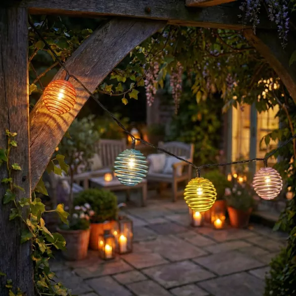 Ghirlanda  solare 10LED Cinese Multicolore