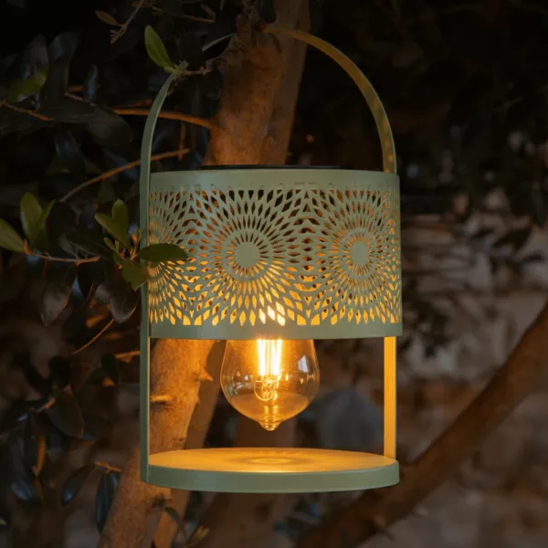 Linterna de mesa solar LED - Verde claro