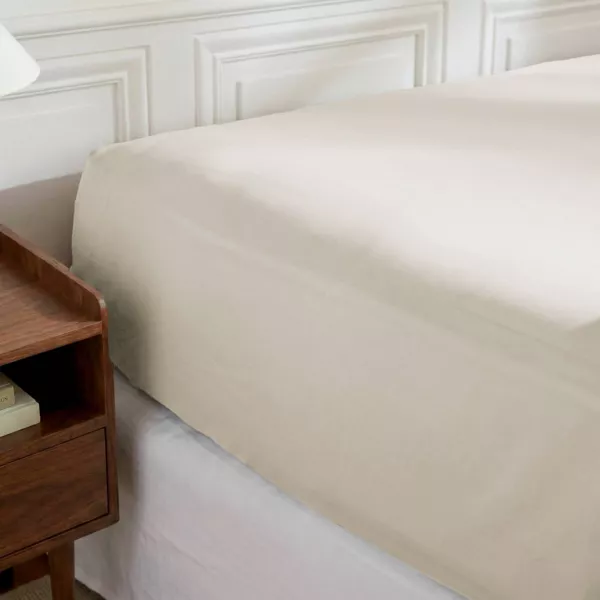 Percale bomuldslagen (180 x 200 cm) Diane Beige