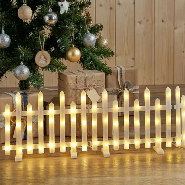 Set di 8 barriere luminose 192 LED (2,85 m x H25 cm) Incanto Bianco caldo