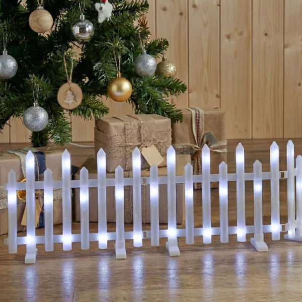 Set van 8 lichtbarri�res 192 LED (2,85 m x H25 cm) Sprookje Koud Wit