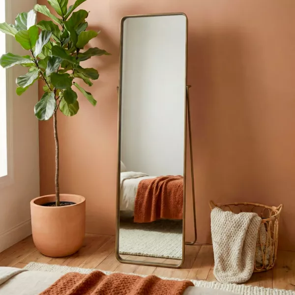 Grand miroir � poser (163 cm) Minnesota Or