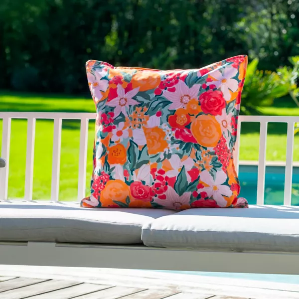 Copricuscino da esterno quadrato idrorepellente (60 x 60 cm) Kiara Multicolore