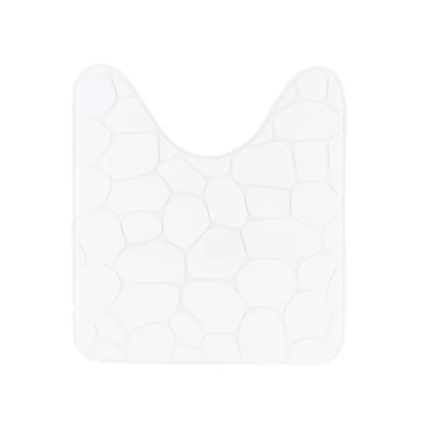 Alfombra de ba�o con memoria de forma (45 x 50 cm) Galeo Blanco