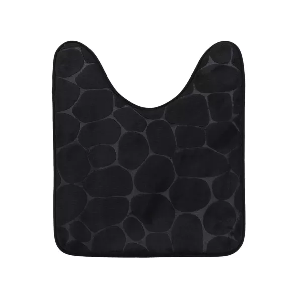 Alfombra de ba�o con memoria de forma (45 x 50 cm) Galeo Negro