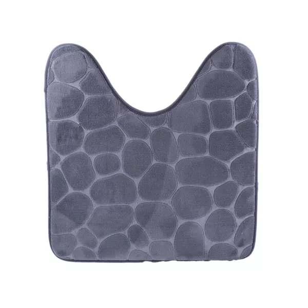 Toilettenvorleger mit Memory-Schaum (45 x 50 cm) Galeo Dunkelgrau