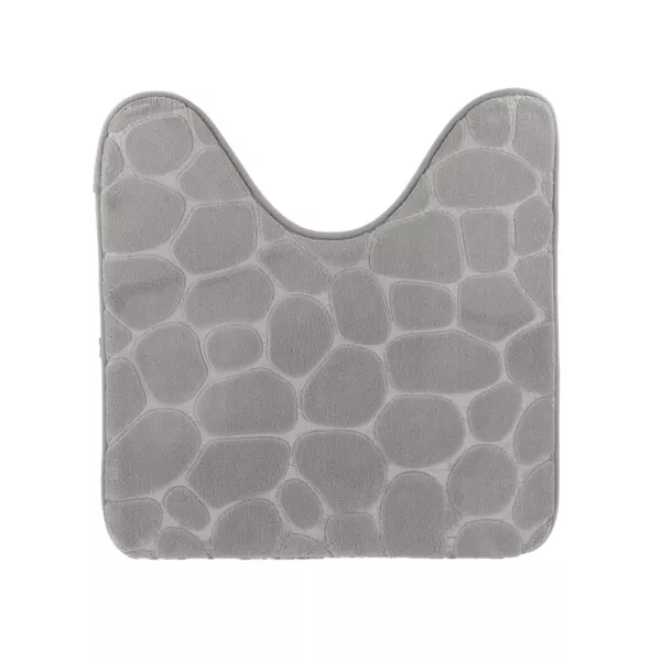 Toilettenvorleger mit Memory-Schaum (45 x 50 cm) Galeo Hellgrau