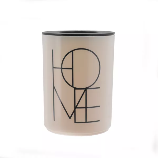 Cubo de basura con tapa para ba�o Minimalist Beige gris�ceo