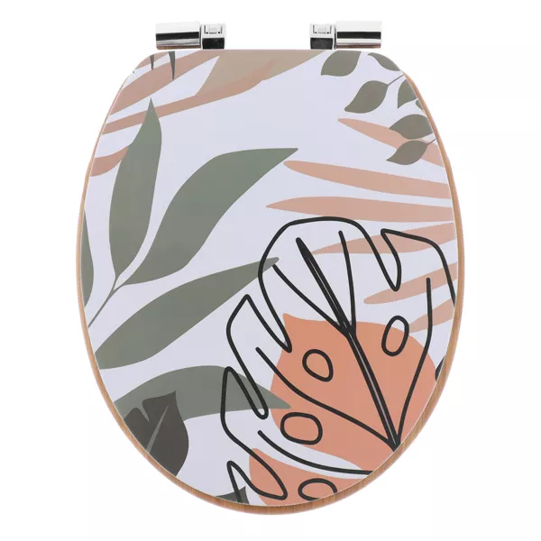 Toiletbril van hout 18 inch Bengaals Multicolor