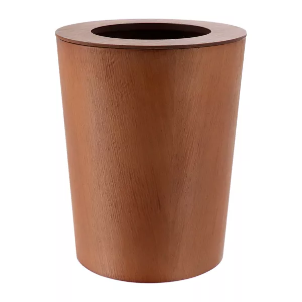 Poubelle salle de bain bois Louise Marron