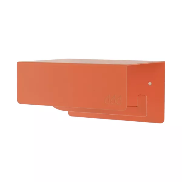 V�gmonteret toiletrulleholder i metal med selvkl�bende Boho-chic Terracotta