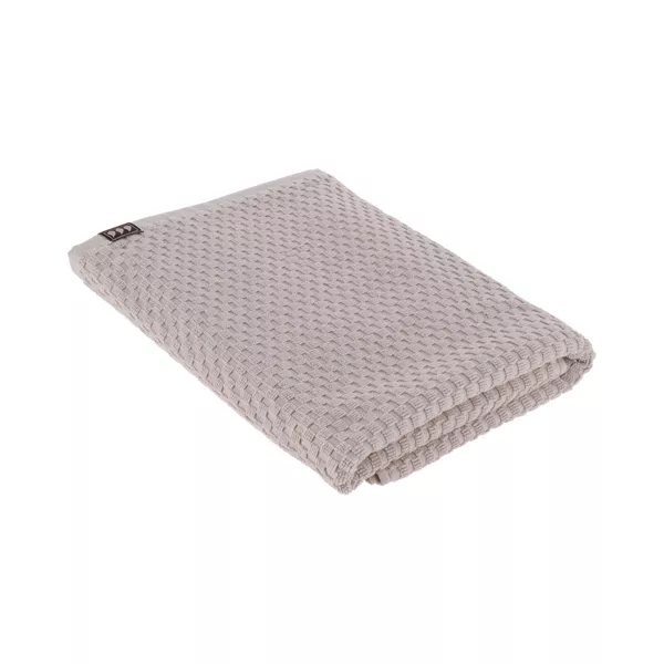 Serviette de bain coton (70 x 130 cm) Boho-chic Beige gr�ge