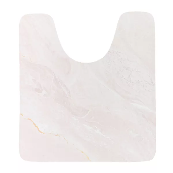 Tappeto per wc antiscivolo (45 x 50 cm) Lina Beige
