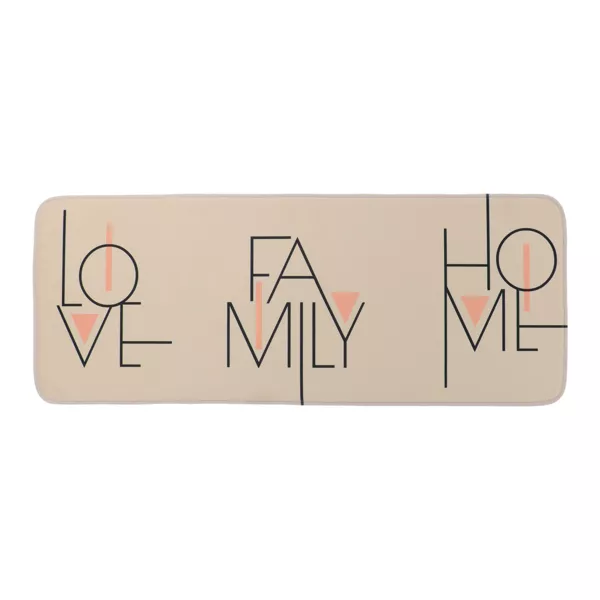 Tappeto da bagno rettangolare in microfibra (45 x 120 cm) Minimalist Beige grigio