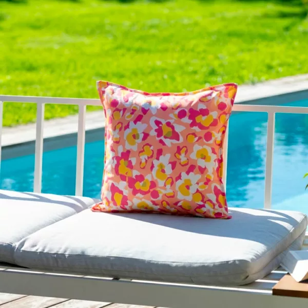 Copricuscino quadrato per esterno idrorepellente (45 x 45 cm) Paola Rosa