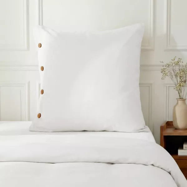 Funda de almohada cuadrada de percal de algod�n (65 x 65 cm) Diane Blanco