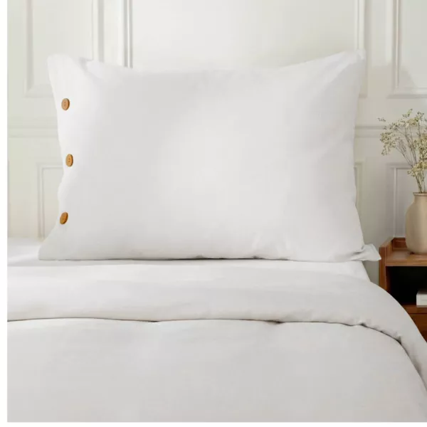 Funda de almohada rectangular de algod�n percal (50 x 70 cm) Diane Blanco