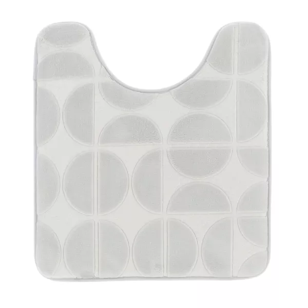 Alfombra de ba�o con forma de memoria (45 x 50 cm) Motivo Gris claro